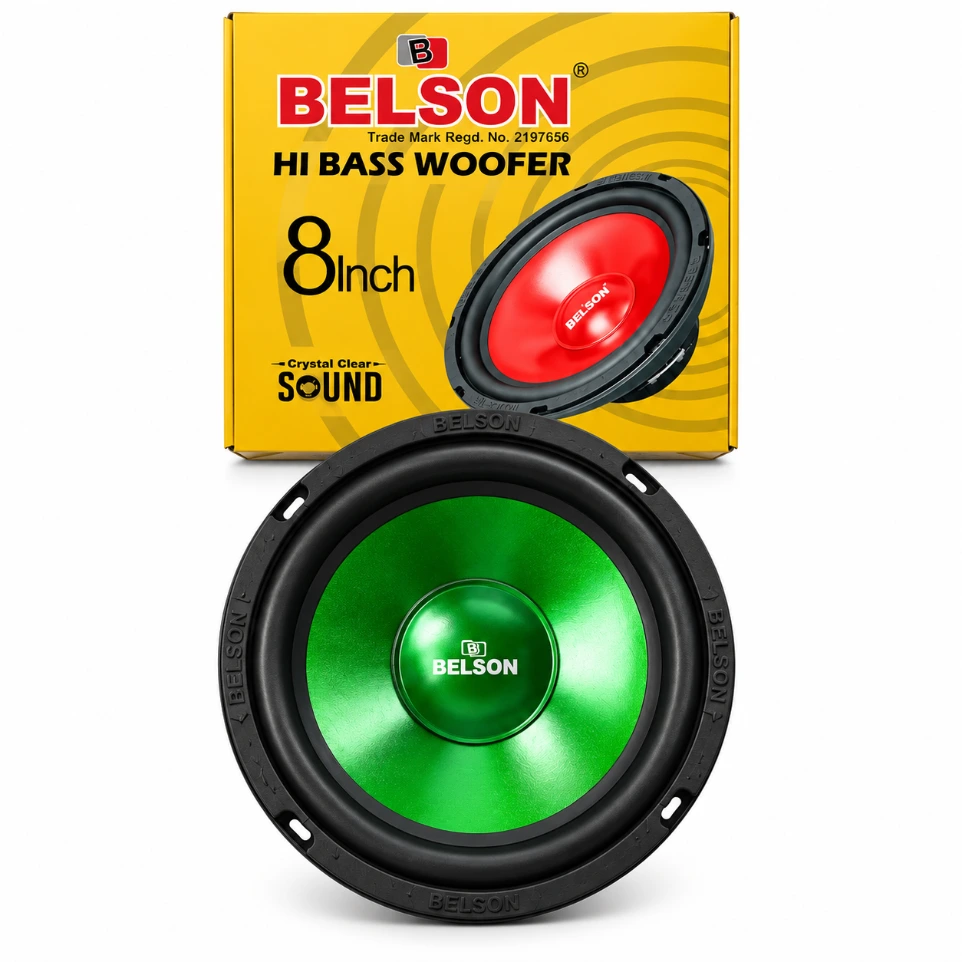 Belson 8 Inch 4 Ohm 50W Audio Woofer Speaker