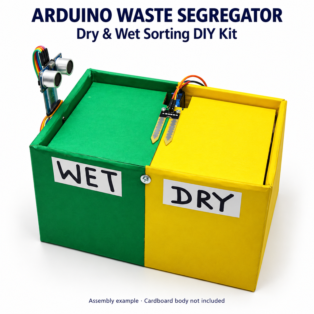 Arduino Automatic Dry And Wet Waste Segregator DIY Kit