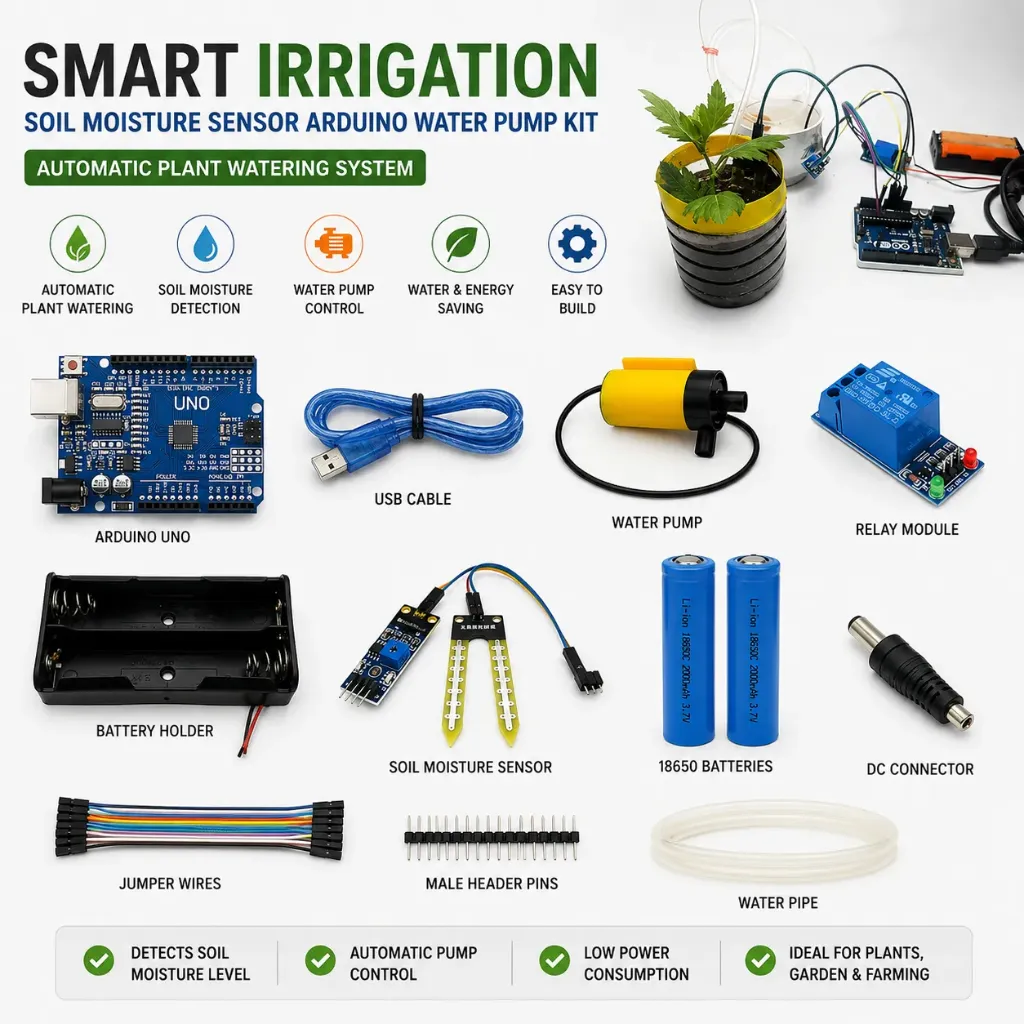 Arduino Smart Irrigation Water Pump DIY Kit