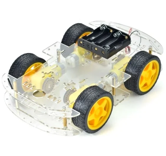 A longer version of 4 WD Double Layer Smart Car Chassis Kit