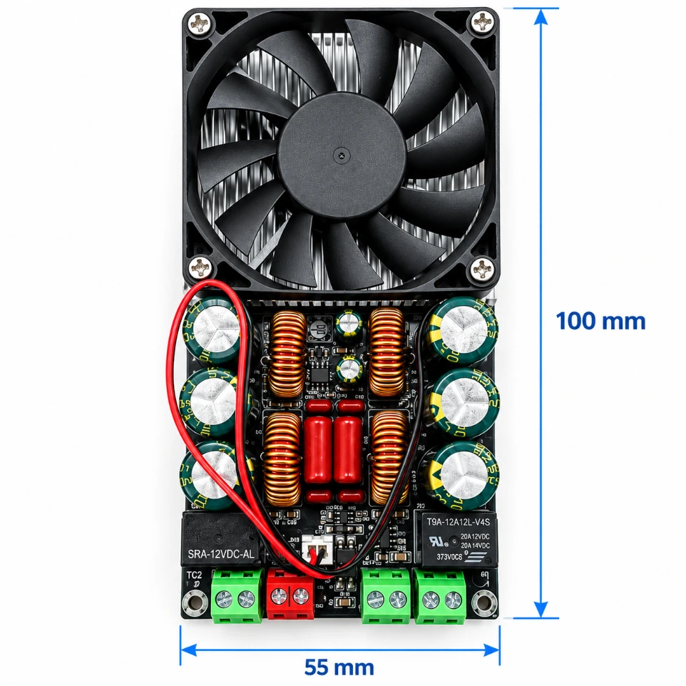 DS4093 1200W(600w + 600w ) HiFi Digital Stereo Amplifier Board