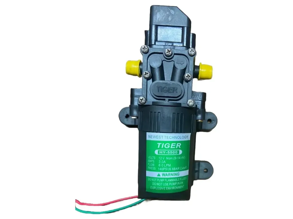 Tiger HY-5500 12V 140 PSI High Pressure Diaphragm Pump