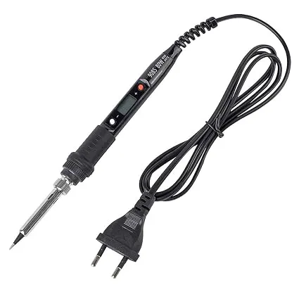 908S 80W LCD Display Adjustable Temperature Black Anti-scalding Soldering Iron