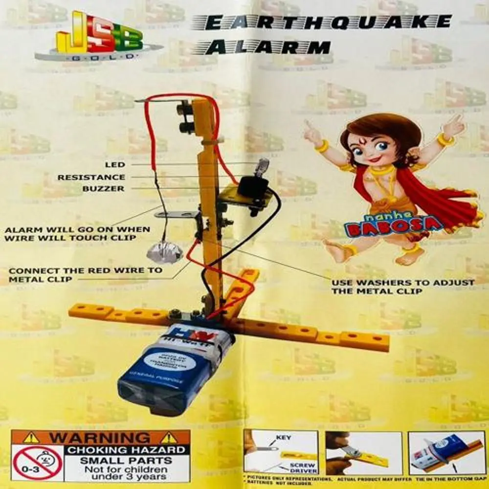 DIY – Earthquake Alarm Kit – Tested & Verified (Educational projects and learning DIY kit) 