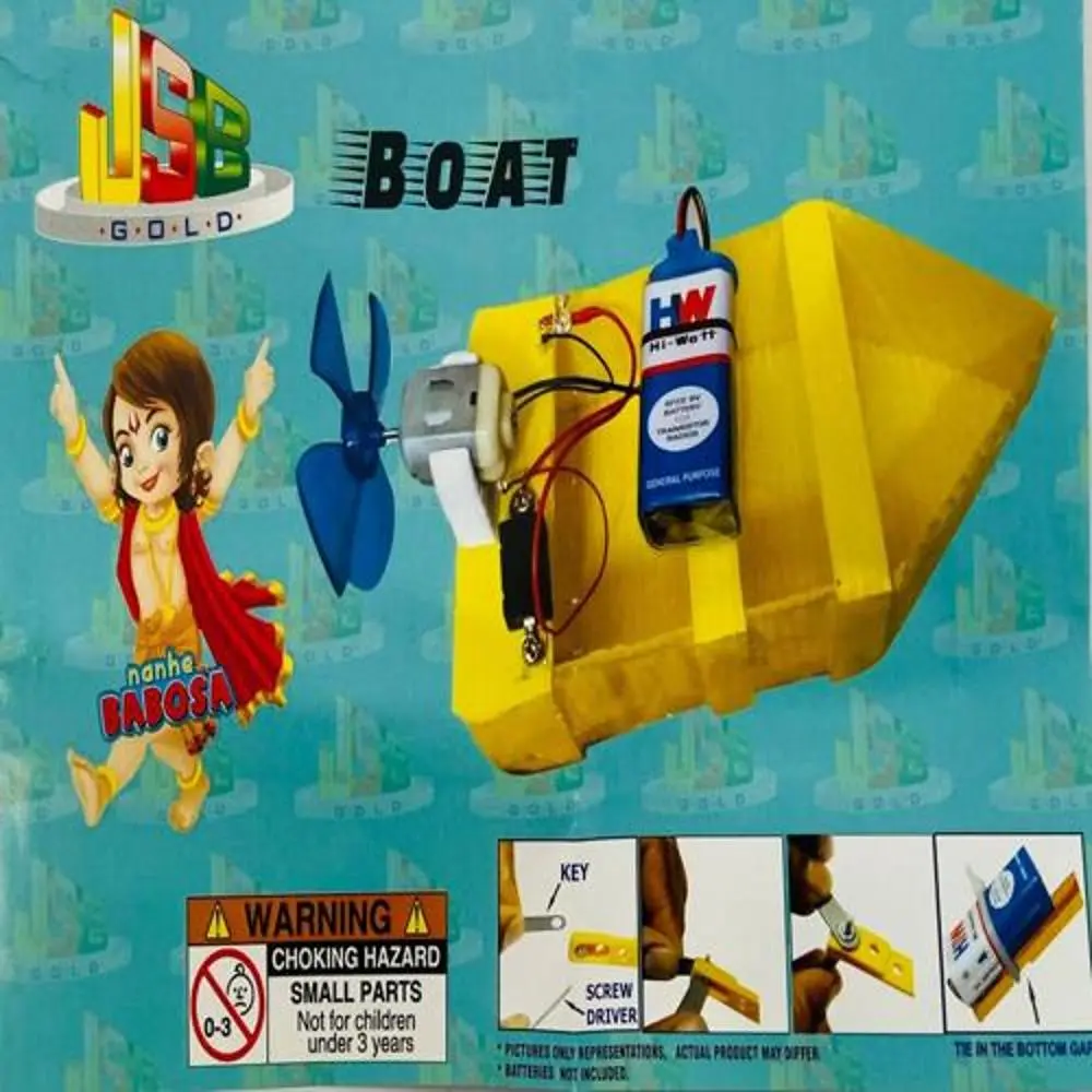 DIY – Motor Boat with propeller Kit – Tested & Verified (Educational projects and learning DIY kit) 