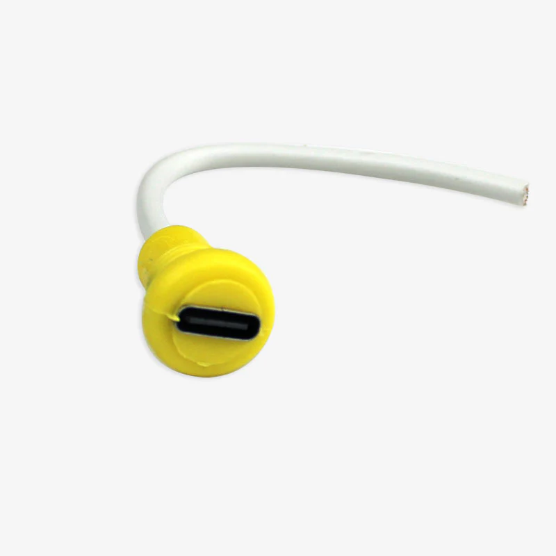 Female USB Type c Panel Mount Connector With Moulded Wire
