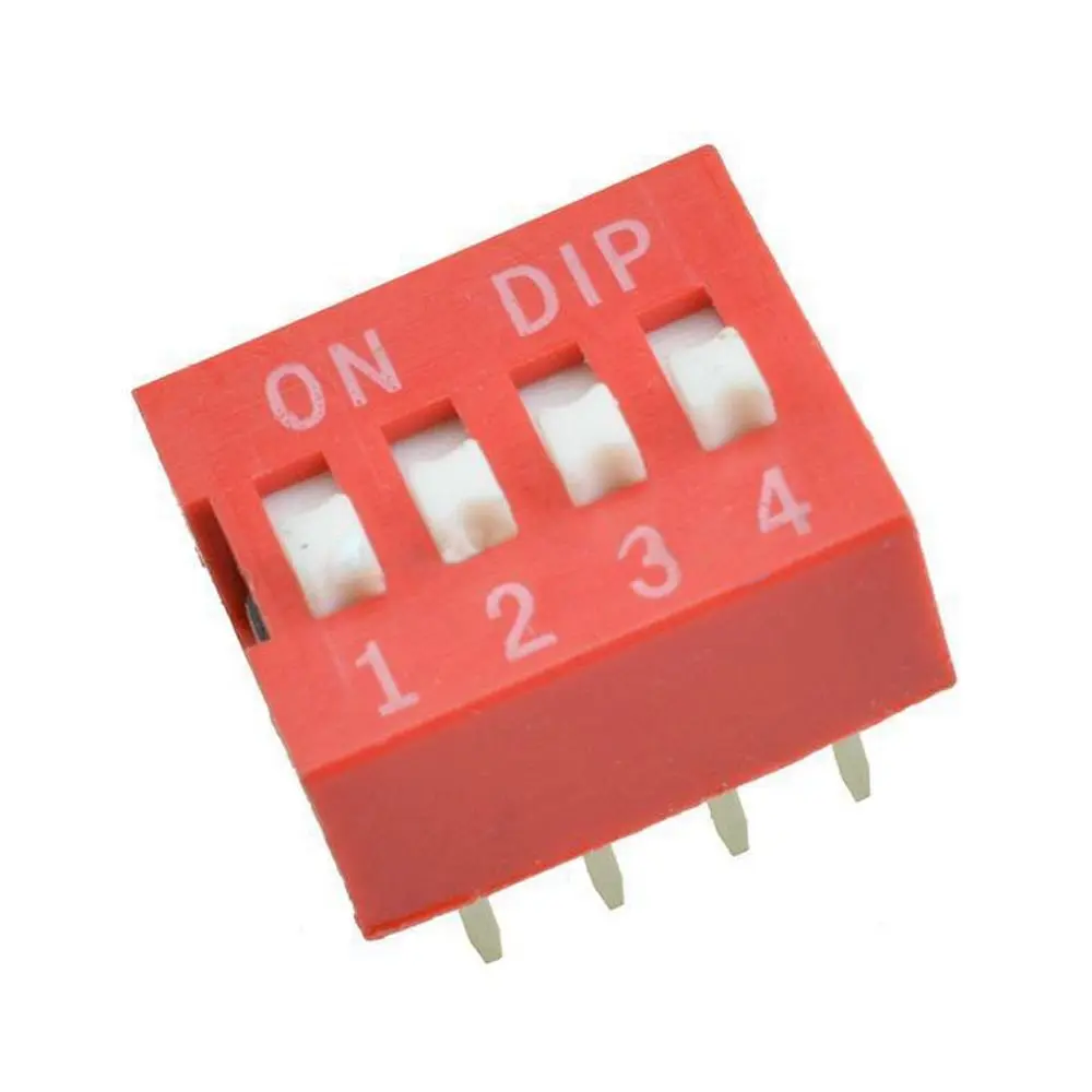 [5477889] 4-Pin Flat Dial Switch 2.54mm 