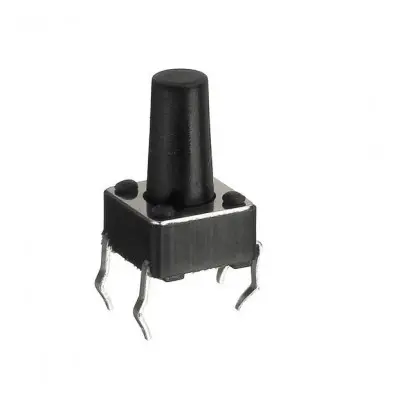 4 Pin Tactile Push Button Switch 6x6x12 mm (Pack of 3)