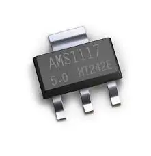 AMS1117-5.0V, 1A, SOT-223 Voltage Regulator IC