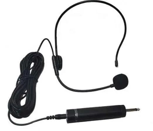 [378842] Wired Headset Mic, Electret Condenser Omnidirectional Head Mic, Microphone MAXIM MX60H 