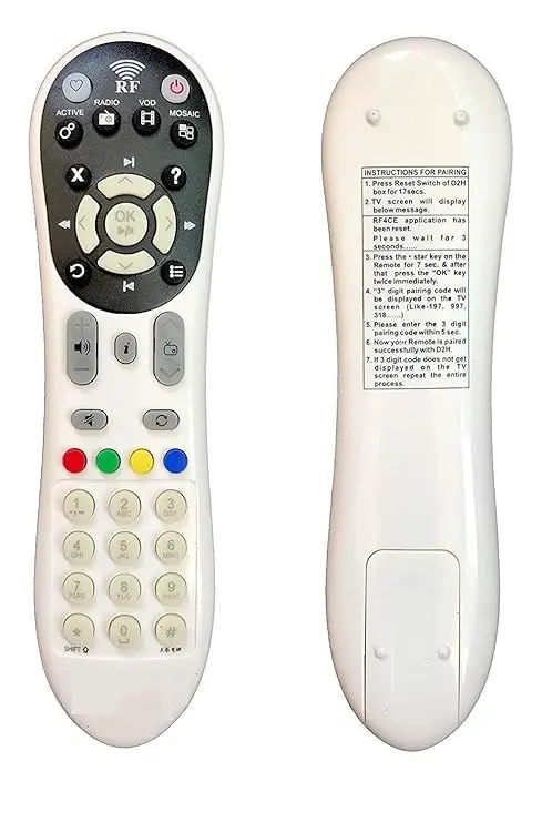 Videocon D2H Set Top Box RF Remote Control