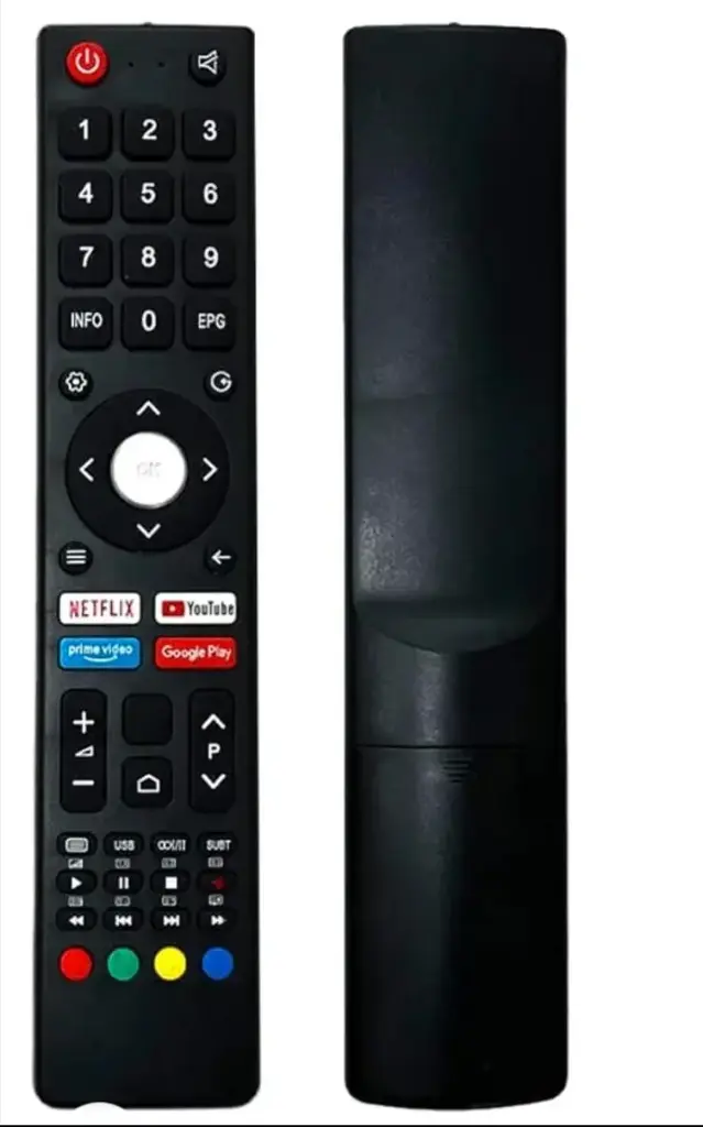  BPL TV Remote Control Suitable for Smart Android 4k LED UHD HD Television with OTT Hotkeys Without Voice Command – Old remote must be exactly the same.