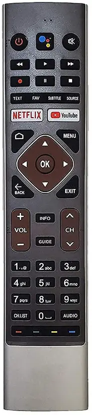 HAIER Remote Controller RM-L1656 (Black, Gold)