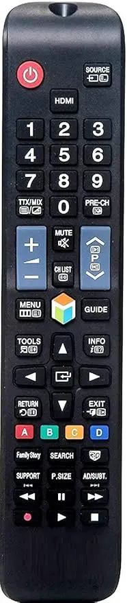 Samsung Universal Remote Control 3D Smart LCD/LED TV-Replacement, Black