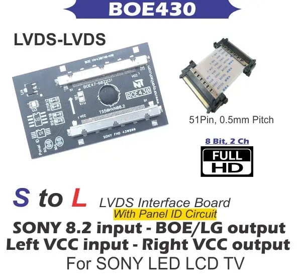 BOE430 LVDS Interface Board 