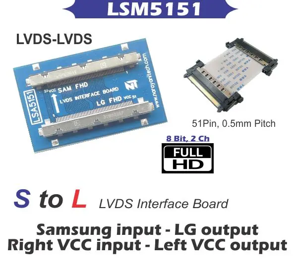 LSM5151 LVDS Interface Board 