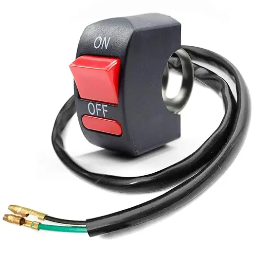 Motorcycle Handlebar Switch Push Button On Off