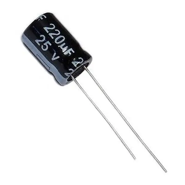 220uF 25V Electrolytic Capacitor