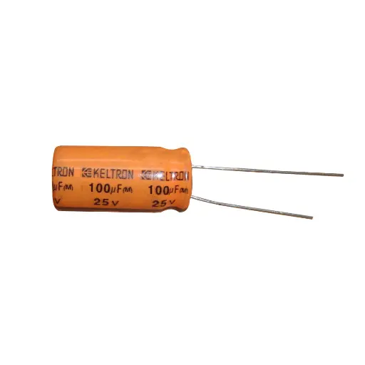[897315] 25V 100uF Electrolytic Capacitor – 6.3 x 11 mm