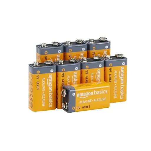 [9638503] AmazonBasics 9 Volt Everyday Alkaline Battries 1 Piece