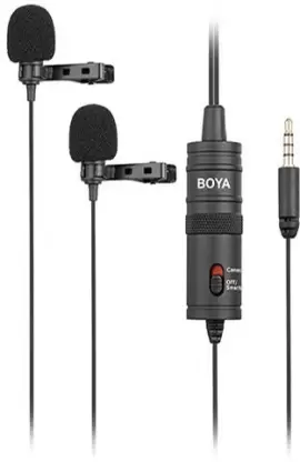 [71100850] BOYA By-M1DM Dual omni-directional Lavalier Microphone Microphone 