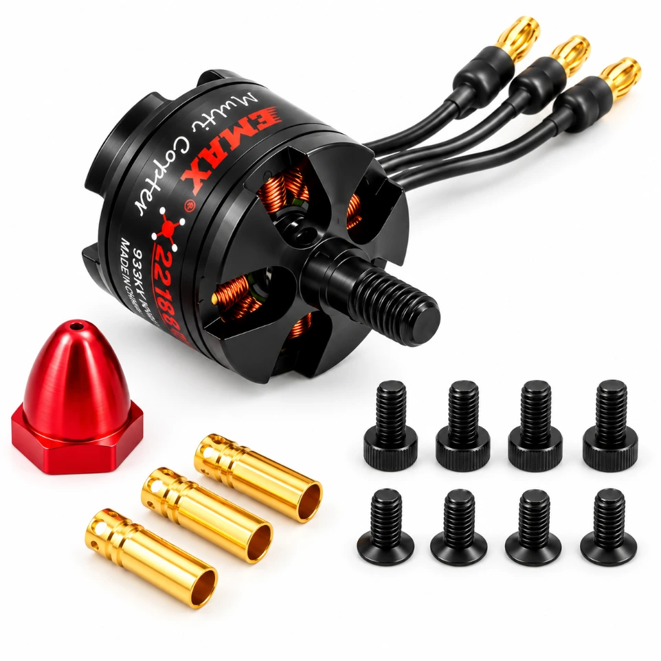 Emax MT2213 935KV BLDC Motor CCW Rotation with 1045 Propeller Combo for ...