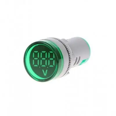 [693740] Green AC20-500V 22mm AD16-22DSV digital voltmeter Indicator with Big Digital Tube