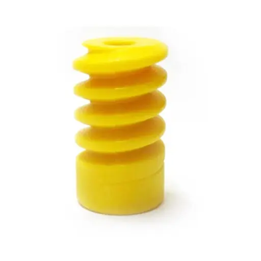 [8881537] Worm Gear 18 mm Dia 30mm Length 6mm ID Yellow Plastic Good Quality
