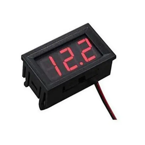[7255491] voltmeter 2 wire with case