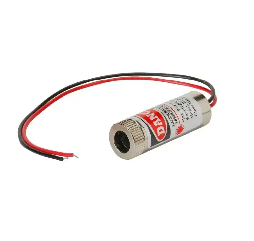 [72551270] 12mm 5mW Red Point Laser Module MXD1230 Point Spot Size Adjustable Laser