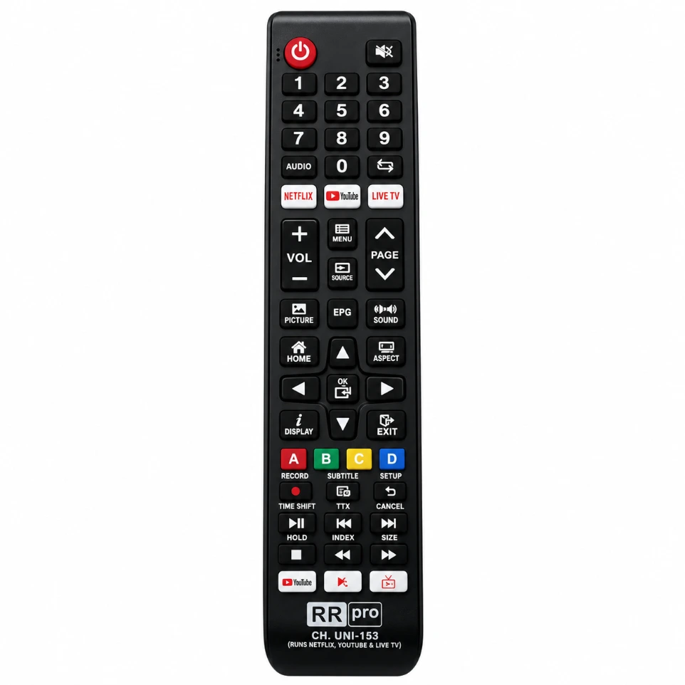 RR-UNI-153 China Universal LCD/LED TV Remote Control – Multi-Brand ...