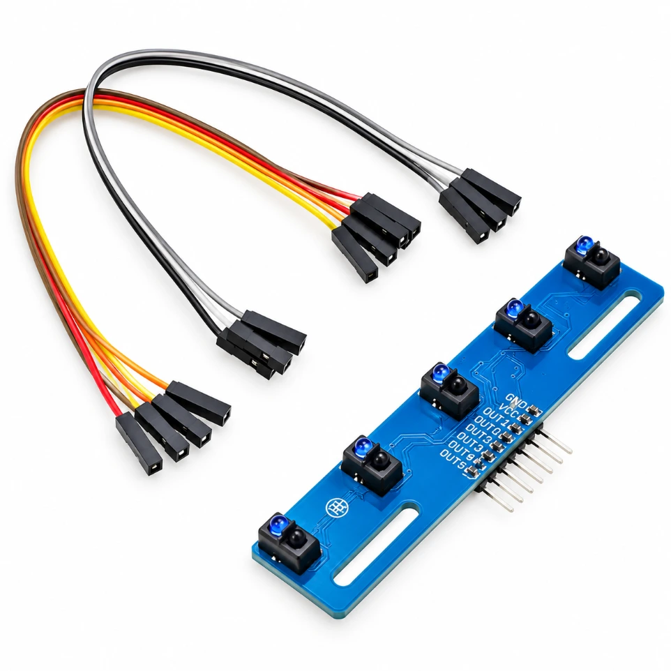 TCRT5000L 5 Channel Tracking Sensor Tracking Module Infrared Sensor ...