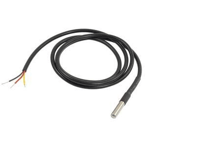 [3990] DS18B20 Waterproof Temperature Probe – Black (1m)