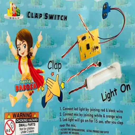 [0795185] DIY – Clap Switch Electricity Kit – Tested & Verified (Educational projects and learning DIY kit) 