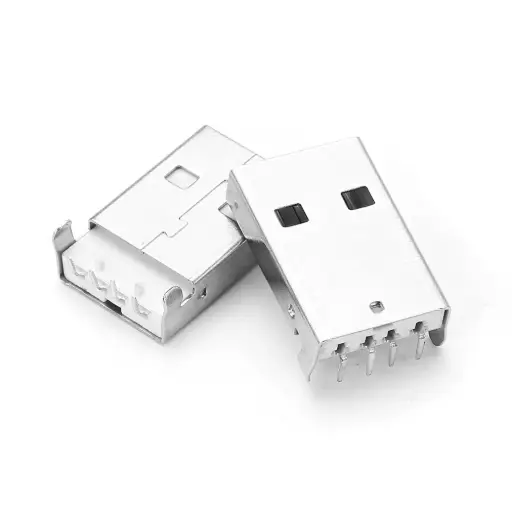 [521345] USB A-type Plug Male PCB R/A