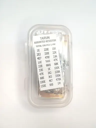 [2587] Mix resistor Box - 150 Pieces 30 Values - 1/4 watt