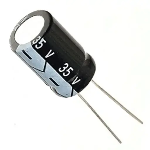 [1037] 35V 10uF Electrolytic Capacitor