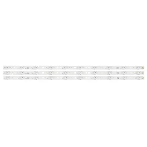 [101015] LED Backlight Strip for Haier/Videocon/Philips 32 Inch TV - 10 LEDs, 3V (3-Piece Set)
