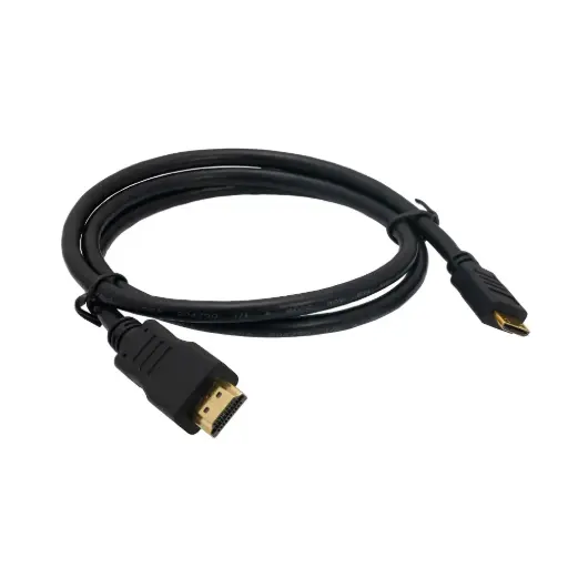 [6554484] Mini HDMI To HDMI Cable 1.5M Meter High-Quality Copper-Clad Steel Black