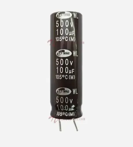 [9638602] 100uF 500V Polarised Electrolytic Capacitor 2 Pin Leads