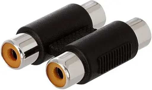 [2929724] 2 RCA Female to 2 RCA Female Coupler Converter Jointer Jack 
